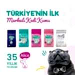 Alice Kartopu Ince Taneli Kedi Kumu Beyaz Sabun Ve Bebek Pudrası Kokulu 2x10 Lt. - Görsel 2