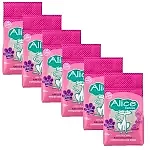 Alice Kartopu Kalın ve Beyaz Taneli Pudra Kokulu Kedi Kumu