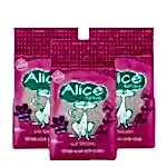 Alice Kartopu Kalın ve Beyaz Taneli Pudra Kokulu Kedi Kumu 3x10 lt.