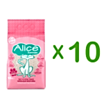 Alice İnce ve Beyaz Taneli Topaklaşan Pudra Kokulu Kedi Kumu