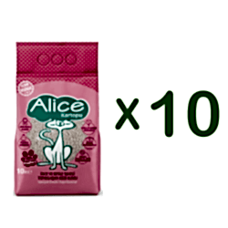 Alice İnce ve Beyaz Taneli Topaklaşan Pudra Kokulu Kedi Kumu