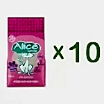 Alice Kalın ve Beyaz Taneli Topaklaşan Pudra Kokulu Kedi Kumu