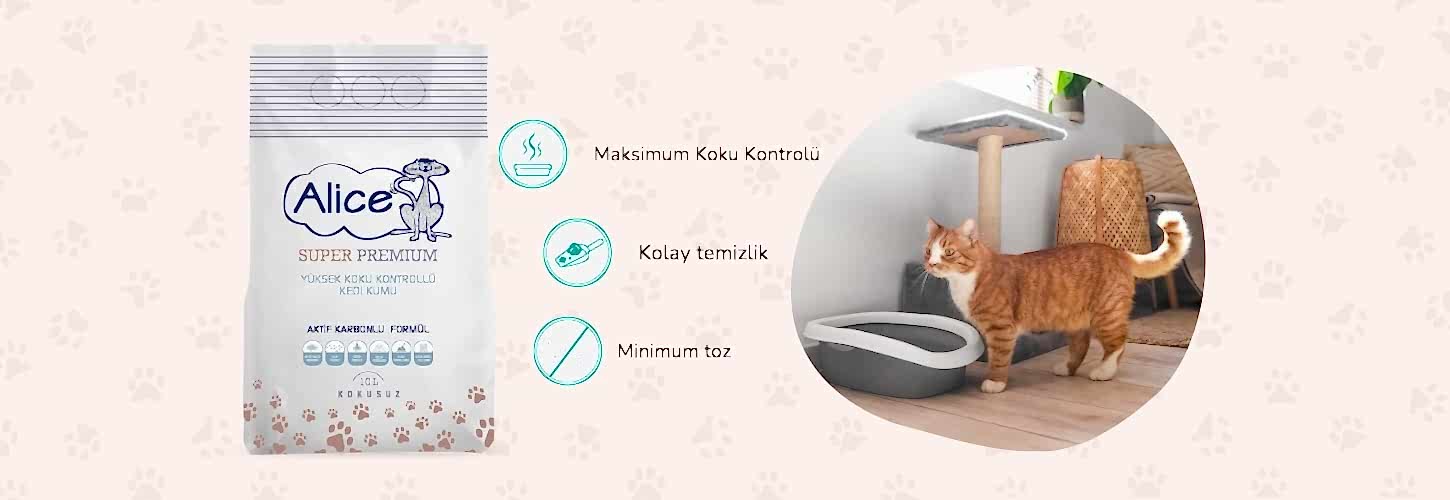 Aktif Karbonlu Topaklaşan Kedi Kumu