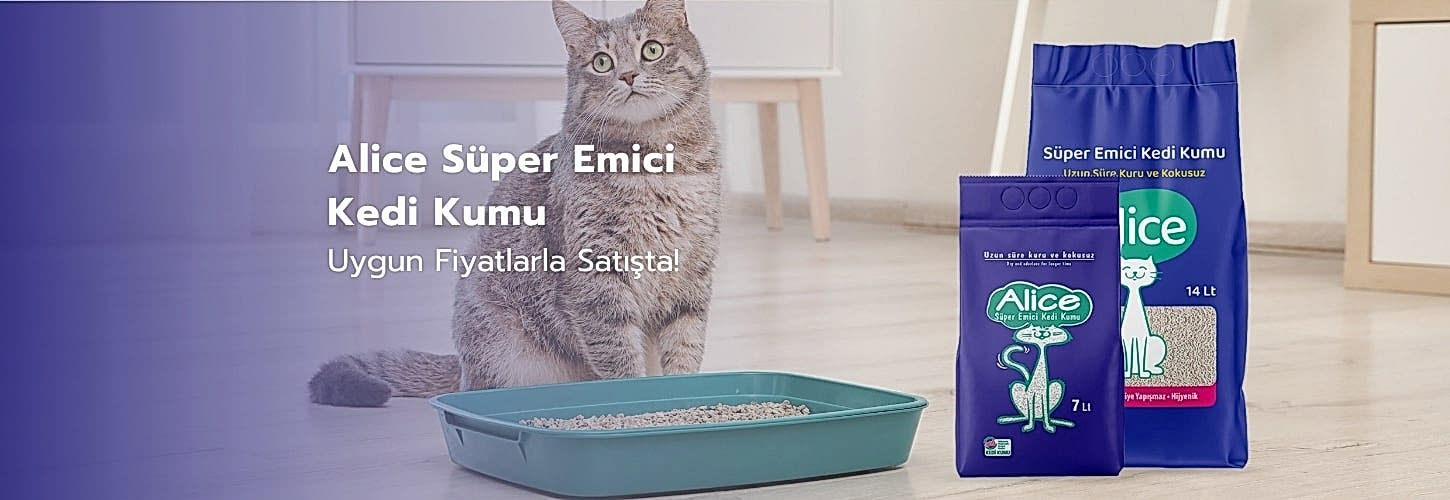 Alice Süper Emici Kedi Kumu