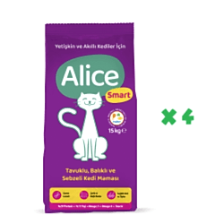 Alice Smart Kedi Maması 4x15 Kg