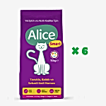 Alice Smart Kedi Maması 6x15 Kg (GEL-AL ÜRÜNÜDÜR, KARGOLANMAZ!)